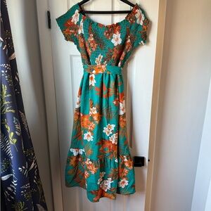 PatPat Tropical Floral Mommy and Me dresses (XL AND 3/4toddler)